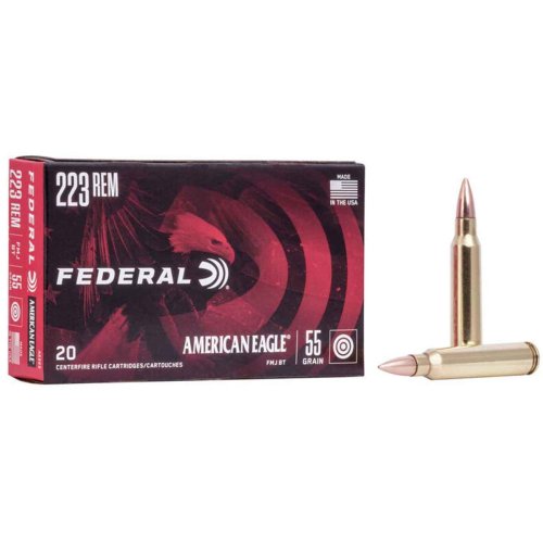 Federal American Eagle 223 Remington 55gr FMJ BT Rifle Ammo - 20 Rounds