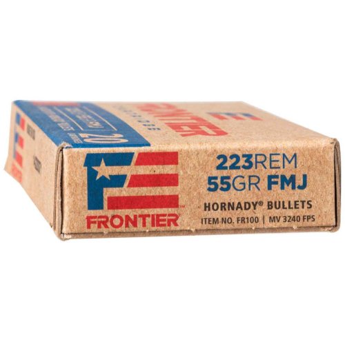Hornady Frontier 223 Remington 55gr FMJ Rifle Ammo - 20 Rounds